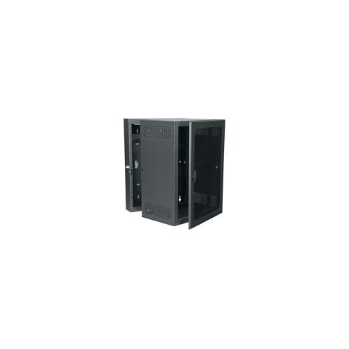 Middle Atlantic CWR-18-26PD-CAN 18U Wall Rack with 26\\" Depth and Plexi Door, Canada Model, Black
