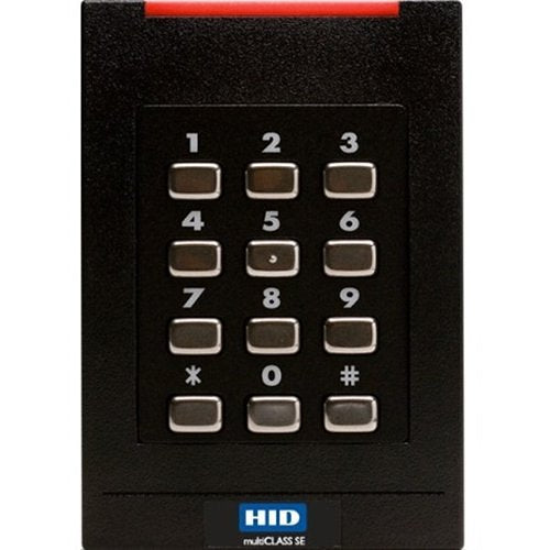 HID Contactless Smart Card Reader - Wall Switch Keypad Image of HU-921PNPTK2