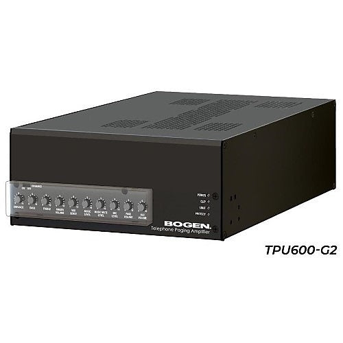 Bogen TPU600-G2 TPU Series Telephone Paging Amplifier, 600W