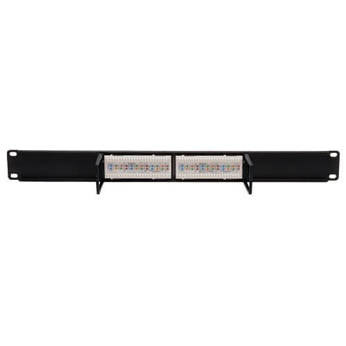 Tripp Lite N252-012 12-Port 1U Rack-Mount CAT6/CAT5 110 Patch Panel, 568B, RJ45 Ethernet