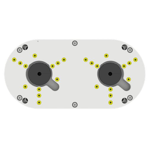 G.S.D DBASEC Dual Camera Junction Box, Weather Resistant, White