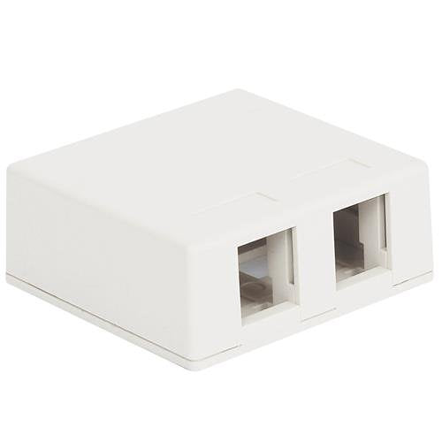 ICC Surface Mount Box with 2 Ports Image of H2-107BC2WH