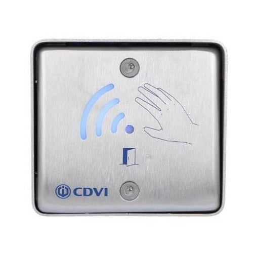 CDVI VHESF Touchless Opening Button, Recessed Mount, Stainless Steel