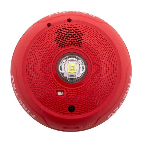 System Sensor PC2RLED-B 2-Wire Bilingual Horn Strobe, Ceiling, Red