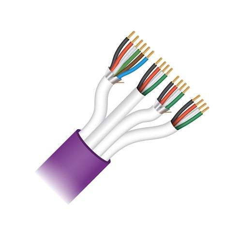 Paige 454959APR 22/6c Shielded, 22/4c, 18/4c Shielded, 18/4c Stranded, Plenum, Purple Jacket, 500\' Reel