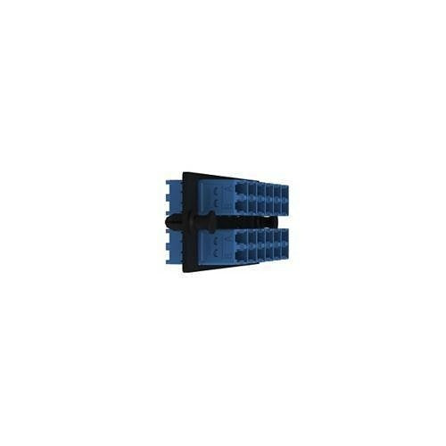 Panduit FAP12WBUDLCZ Wallplate 12 Duplex LC Adapters, Zirconia, Blue