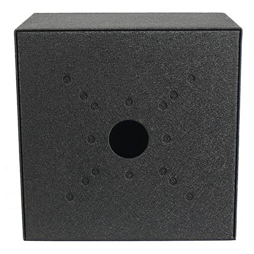 Pedestal Pro MC-CS-12-E 12\\" 12\\" Square Steel Housing, Black Power Coated
