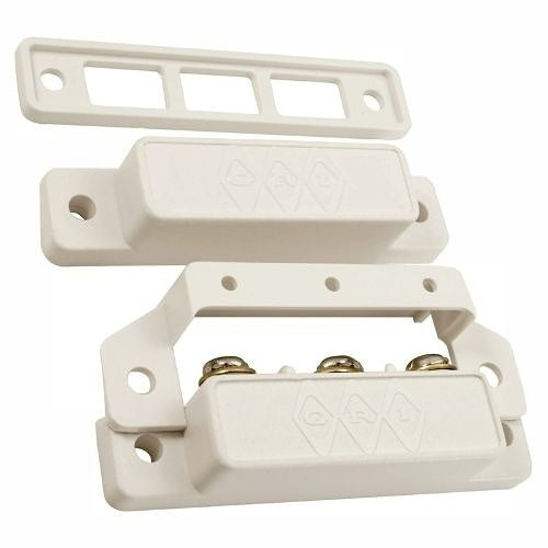 GRI 29CXWG-W 29 Series Surface Mount Magnetic Reed Switch Set, Extra Wide Gap, Open/Closed, SPDT, C, White Image of GI-29CXWGW