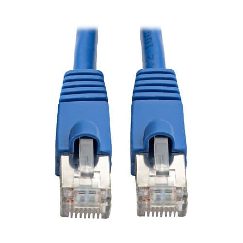 Eaton Tripp Lite N262-010-BL CAT6a RJ45 10G Snagless Shielded STP Ethernet Cable, M/M, PoE, 10\' (3.05m), Blue