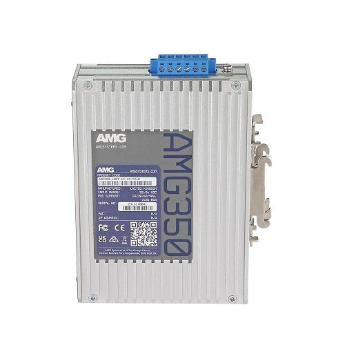AMG Systems AMG350-4GBT-1C-1S-P240 AMG350 Series Industrial 6-Port Unmanaged PoE Switch, 4 x 10/100/1000Base-T(x) RJ45 Ports, 1 x 10/100/1000Base-T(x) RJ45 or 100/1000Base-Fx SFP Combo Port