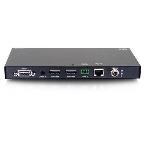 C2G C2G30027 Dual 4K HDMI HDBaseT + VGA, 3.5mm, and RS232 over Cat Switching Extender Box Transmitter to Ultra-Slim Box Receiver, 4K 60Hz