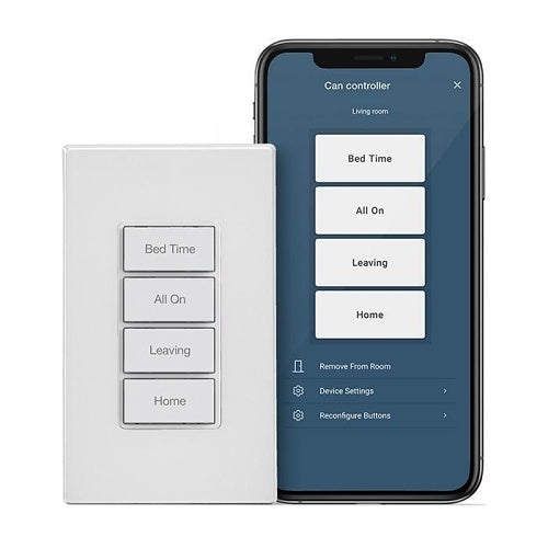 Leviton DW4BC-1BW DECORA Smart Wi-Fi 4-Button Central