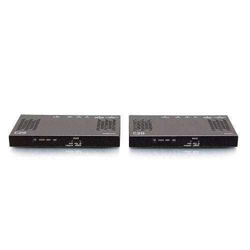 C2G C2G30026 HDMI HDBaseT RS232 and IR over Cat Extender Box Transmitter to Box Receiver, 18Gbps, 4K 60Hz, Commercial