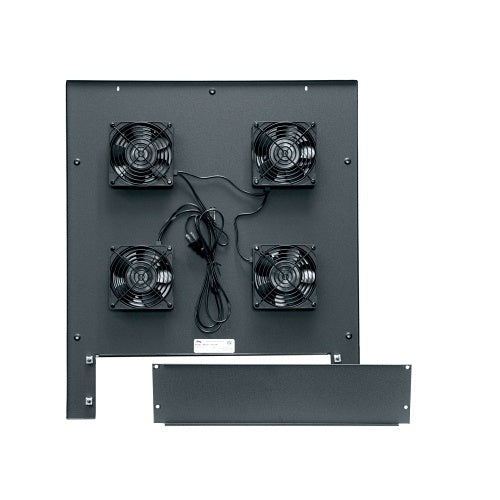 Middle Atlantic MW-4FT-380CFM Fan Top for WR, WRK, MRK, VRK, VMRK, and DRK Racks, 380 CFM, 4\\" Fans