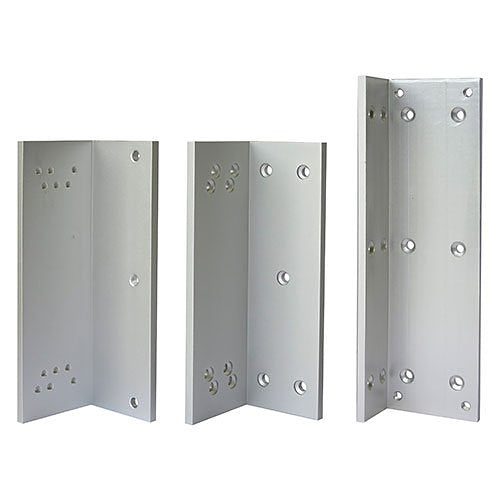 CDVI LZE500 L and Z Bracket for ESM500 Outdoor Maglock, Satin Anodised Aluminum