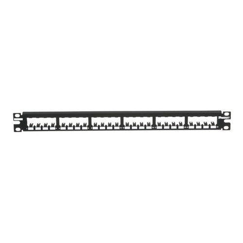 Panduit CP24BLY 24-Port All Metal Patch Panel, Black