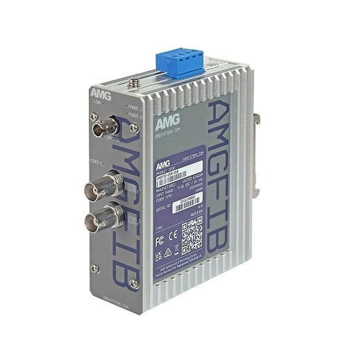 AMG Systems AMGFIB-2VR-S1B AMGFIB Series 2-Channel CVI / TVI / AHD / CVBS Video Receiver, Singlemode 20Km, 1-Fiber, B-Side
