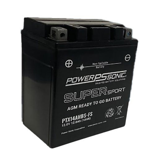 Power Sonic PTX14 Ah BS-FS Factory Activated AGM Series 12V, 12 Ah Delivering 210CCA SLA Image of PW-PTX14ABSF