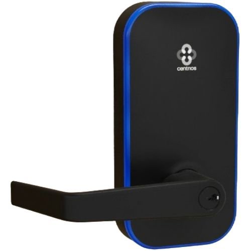 Centrios CEM100-AU-BSP-PARA-KR Mortise Lock, Augusta, PARA, Black Suede Powdercoat