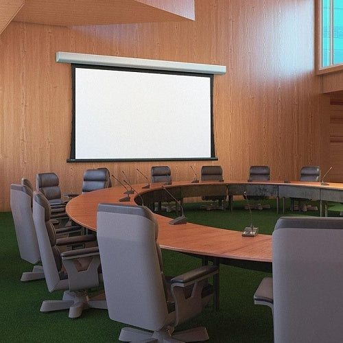 Draper 156111FB Acumen Recharge 133\\" HDTV Grey XH600V 110 Projector Screen
