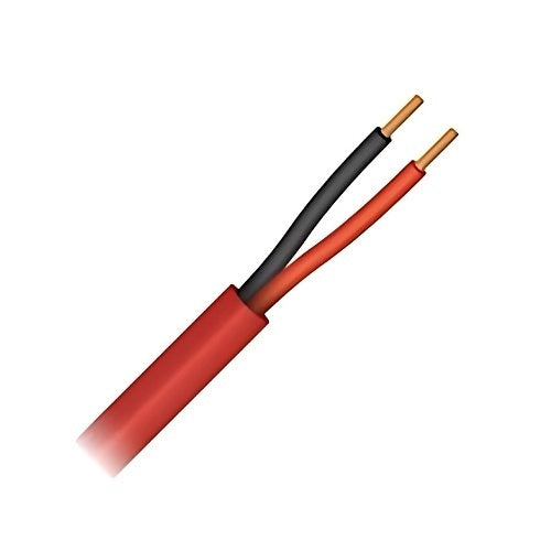 Paige 5U14023B1 14AWG 2-Conductor Stranded Cable, Plenum/FPLP, 1000\' Box, Red