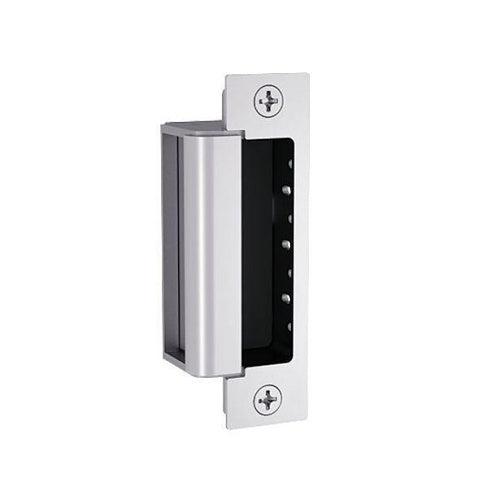 HES 1600-CDB-629-LM 1600 Series Complete Electric Strike for Deadbolt Locks with 1DB Faceplate Kit, Lock Monitor, Bright Stainless Steel