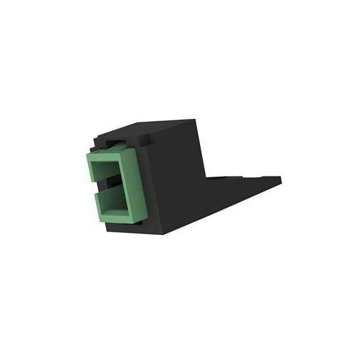 Panduit CMSAGSCZBL Fiber Optic Cable Connector with SC APC Simplex Adapter and Zirconia Split Sleeve