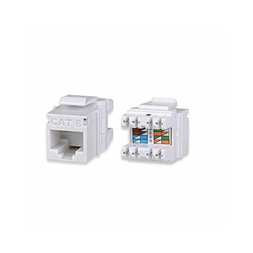 Signamax KJ458MT25-C6C-WH MT-Series CAT6 Keystone Jack, T568A/B Wiring, White