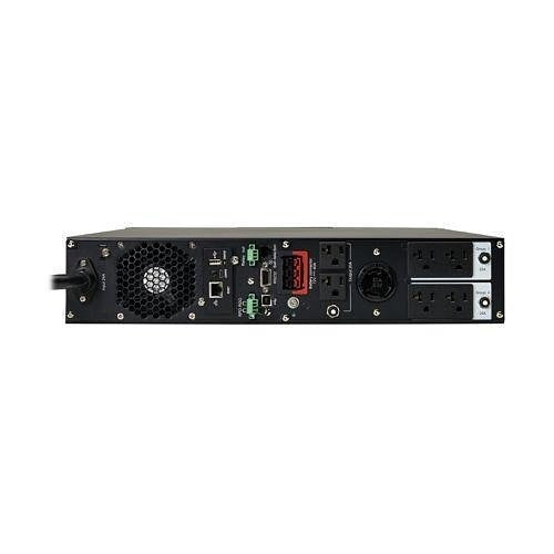 Tripp Lite SU3000RTXLCD2UN SmartOnline 3000VA 2700W 120V Double-Conversion UPS, 7 Outlets, Extended Run, Network Card Included, LCD, USB, DB9, 2U Rack / Tower