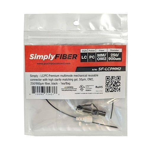 SimplyFIBER SF-LCPMM2 Mechanical Connector, LC/PC, Multimode