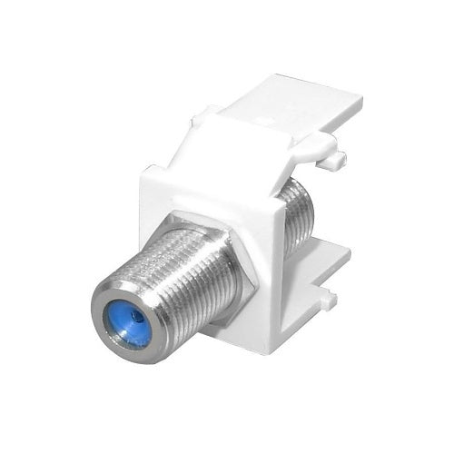 Simply45 S45-3209W-25 F-Connector Keystone Snap-In Inserts, 3GHz, Female
