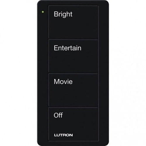 Lutron PJ2-4B-GBL-P01 Pico Wireless Control - 4-Button Living/Family Room Scene, Black Image of L1-P24BGBLP1
