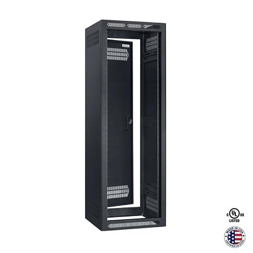 Lowell LER-3522 Enclosed AV Rack with or without Rear Door, 35U