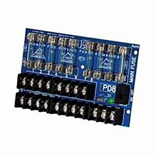 Altronix PD8E Power Distribution Module in BC100 Enclosure, 8 Fused Outputs up to 28VAC/VDC Image of AX-PD8E