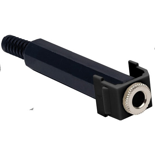 Hubbell SF14SJBK Snap-Fit Keystone, 1/4\\" Stereo Jack, Black