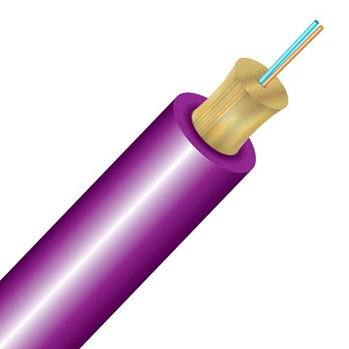 Cleerline TN002M4D9MR BendSafe Distribution Cable, Multimode, OM4, 2 Strand, Riser, Magenta, 1000\'