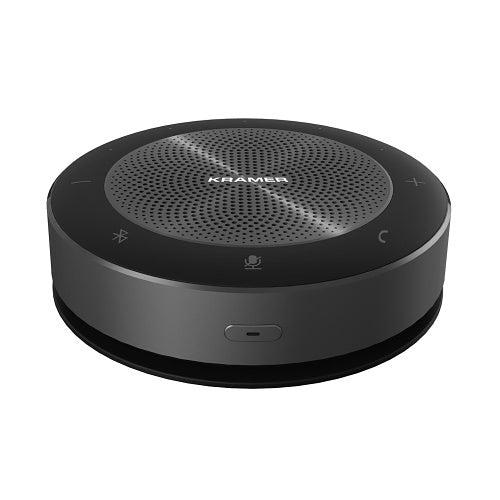 Kramer K-Speak Omni-Directional Speaker Phone, 6 Microphone Array, Bluetooth / USB / Aux Connectivity, and Wireless Charging