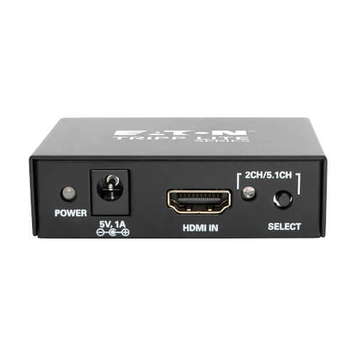 Eaton Tripp Lite P130-000-AUDIO 4K HDMI Audio Embedder, Extractor with TOSLINK and 3.5mm stereo output, 5.1\\", HDCP, 4K 30Hz
