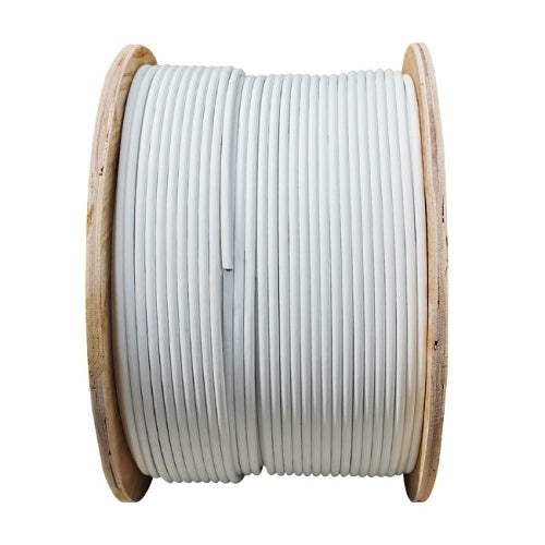 ADI PRO 0E-CMR6WHPS CAT6+ 23/4 Solid BC Plus Riser Cable, Shielded, UTP, CMR / FT4, 1000\' Wood Reel, White