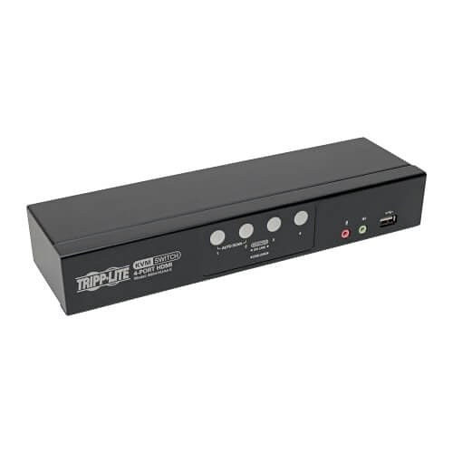 Eaton Tripp Lite B004-HUA4-K 4-Port HDMI/USB KVM Switch with Audio/Video and USB Peripheral Sharing