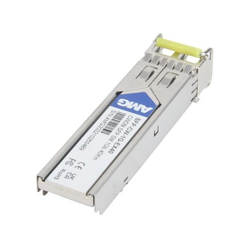 AMG Systems SFP-CW-1G-EX40-39 Industrial High Speed 1000Mb Ethernet SFP Singlemode CWDM, 1Gb, 2-Fiber, 40Km, LC Connectors, 1390nm