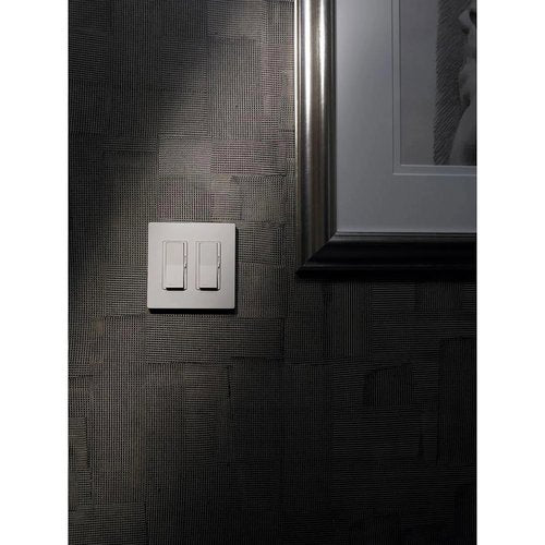 Lutron SC-2-CY Claro 2 Gang Wall Plate for Decorator-Style Dimmers, Switches, and Outlets, Satin Finish, Clay