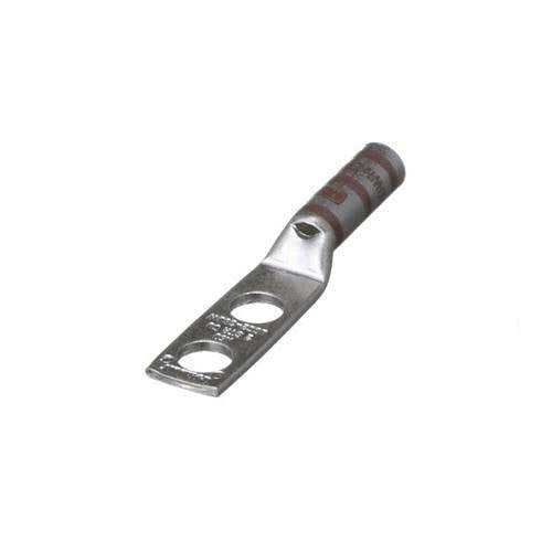 Panduit LCC2-38BW-Q Compression Connector Lug, 2-Hole, #2AWG, Copper