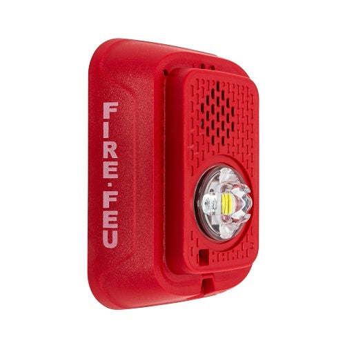 System Sensor P2RLED-B 2-Wire Bilingual Horn Strobe, Wall, Red