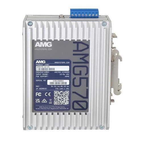 AMG Systems AMG570-4G-2S AMG570 Series Layer 2+ Managed Industrial Ethernet Switch with 4x 10/100/1000TX, 2x SFP Ports