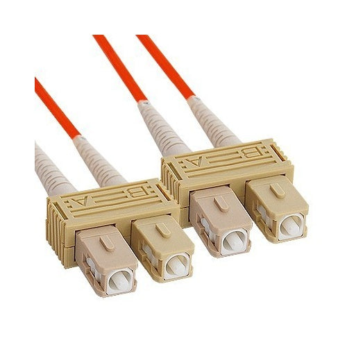 ICC ICFOJ8C710 SC-SC Duplex Multimode 50/125 (OM2) Fiber Optic Patch Cable, 10 m, Orange