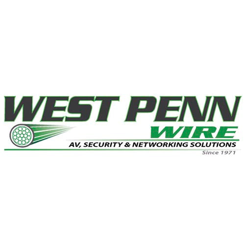 West Penn AC251822B3PBK10 22-2, 18-4, and 22/3 Access Control Cable, Shielded, Flexible Plenum CMP, 1000\', Black