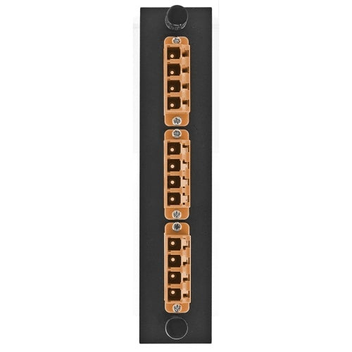 Hubbell FSPNLCQS3OR Fiber Optic Patch Panel