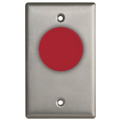 Camden CM-410R Single Gang Red Button, Normally Closed Contacts
