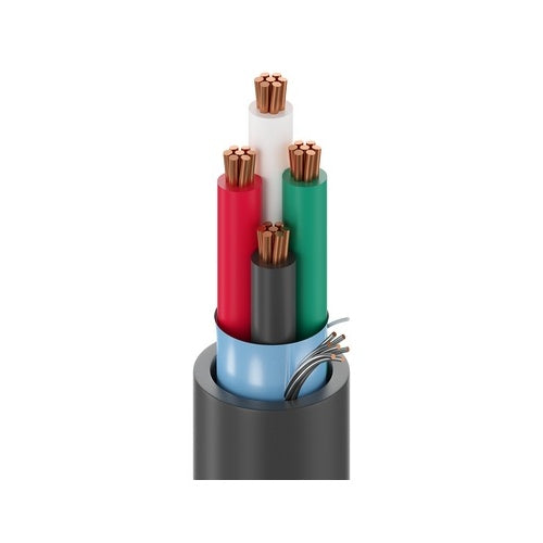 Belden 6302FE 877U1000 18/4 Multi-Conductor Stranded BC Cable with Flamarrest Insulation and Beldfoil Shield, 1000\', Natural